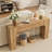63 Inch Farmhouse Long Console Table, Wooden Sofa Table for Behind Couch, Entryway Furniture for Living Room or Hallway, Foyer Accent in Ring Oak-1365410378-1365410481