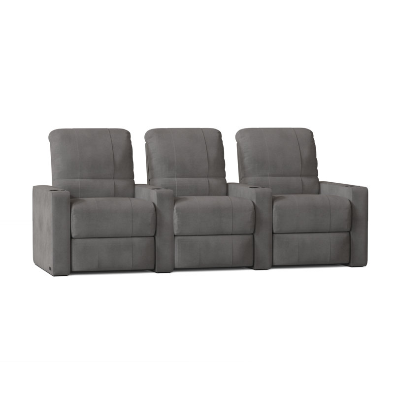 Rangée de sièges de cinéma maison Inuya (rangée de 3), Ombre Smartsuede, Manuel