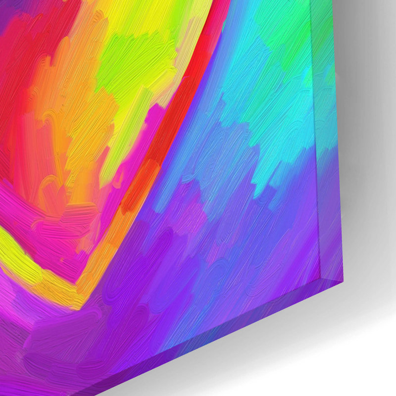 Sur impression plastique / acrylique, H 12 po x l 12 po x P 0,13 po
