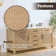 Armanno 72'' Free Standing Double Bathroom Vanity with Quartz Top with Mirror