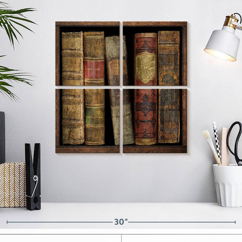 Kerner dans la bibliothèque I, H 18 po x l 18 po