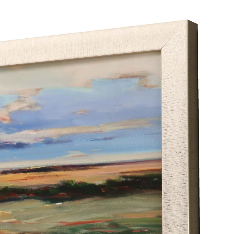 Marsh Light Gold Framed Print Wall Art