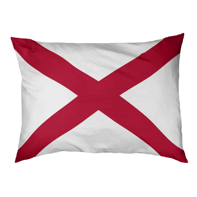 Coussin de lit pour l’extérieur du lit pour chat alabama flag Burien, L 19,5 po x l 29,5 po, Noir