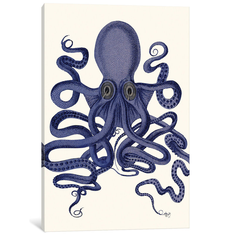 « octopus 9 ii », reproduction d’impression sur toile, H 26 po x l 18 po x P 1,5 po