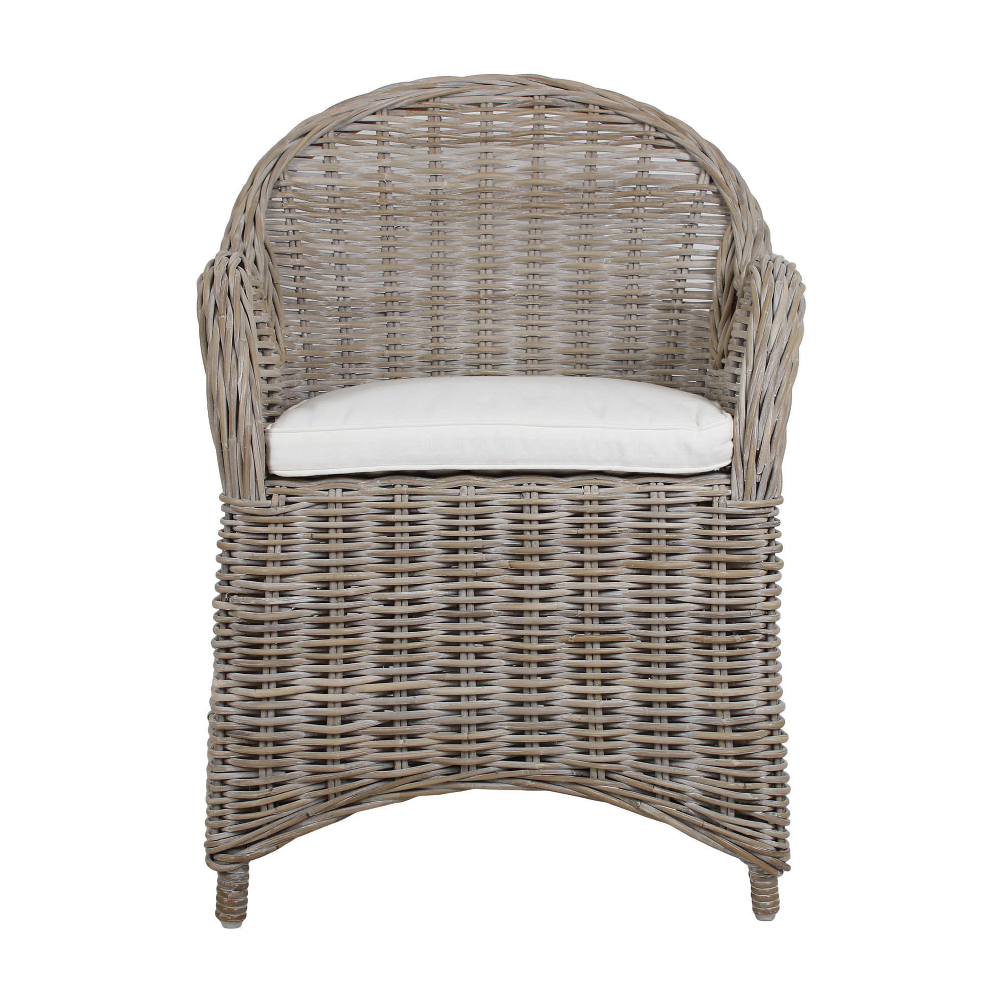 Attina Upholstered Armchair, Gray