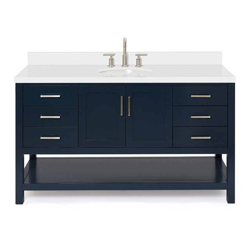 Magnolia Bath Vanity Rectangular Basin S061SWQ, Midnight Blue, Oval