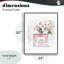 Fleur de cerisier chic, giclée encadrée, design par Christine Simpson Art-984088202-984088203
