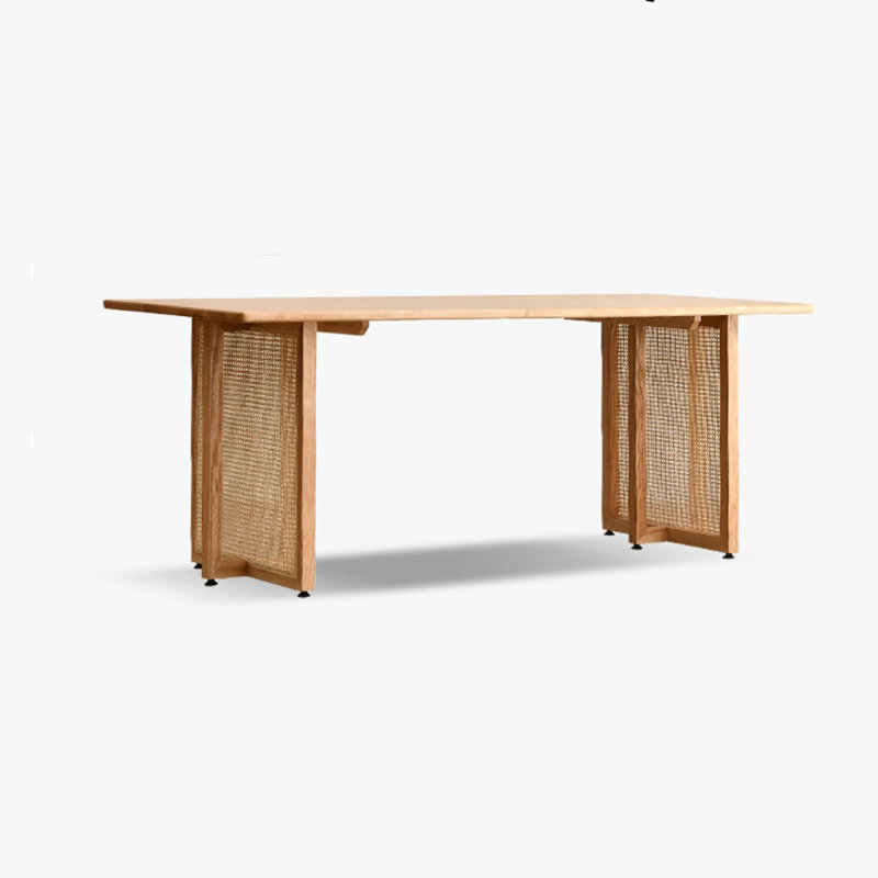 Table de salle à manger Burlywood, H 29,53 po x L 86,61 po x l 35,43 po