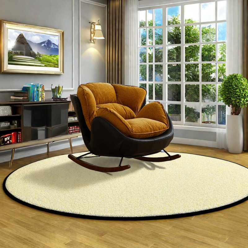 Chaise berçante ergonomique, Jaune, Noir, noir, noir, noir