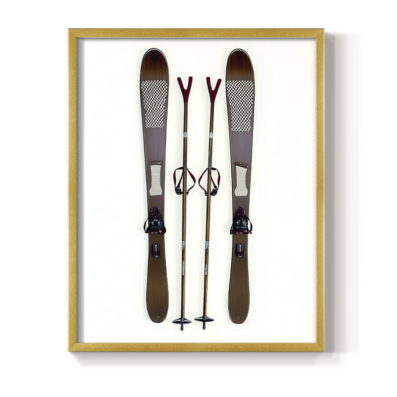 Reproduction encadrée - bois massif, H 11 po x l 9 po, Doré