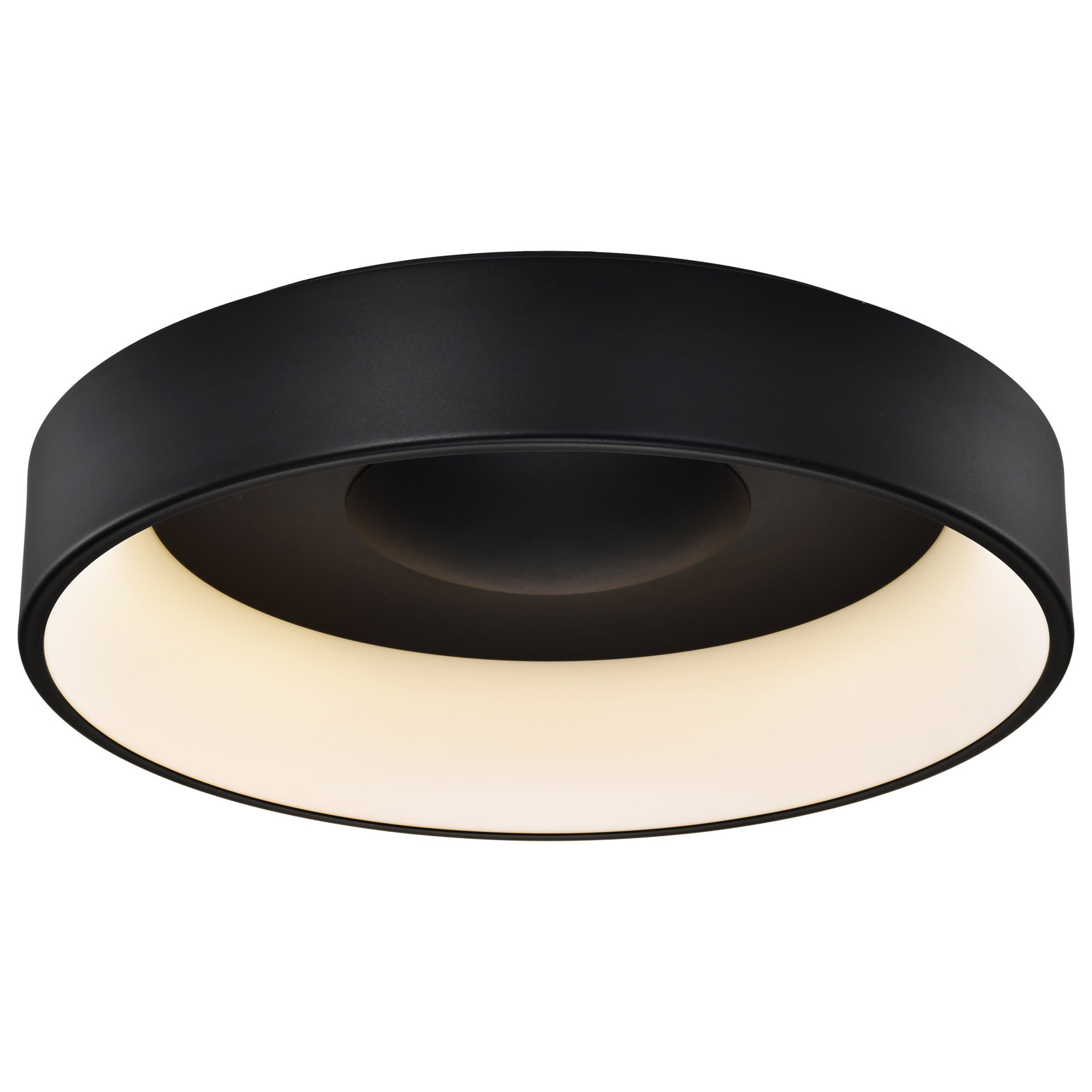 Lucien Single Light Flush Mount, Black, 6" H x 6" W x 23.50" D