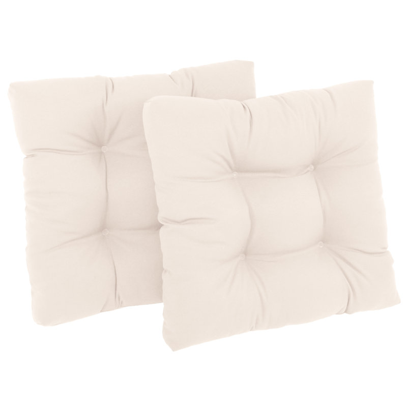 Coussin de siège 2 pièces Winston Porter, Naturel