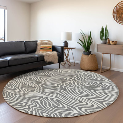  Machine Washable Indoor/Outdoor Chayden ACN1020 Gold Rug