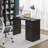 Computer Desk with Drawer - 43 Inch Wooden Desk with Storage Cabinets-1880773734