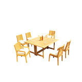 Maldives Outdoor - Piece Teak Dining Set