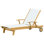 Riviera Teak Outdoor Sling Chaise Lounge