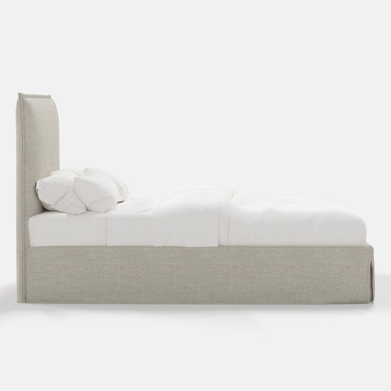 Stoffer Home x Cloth and Co. Maura Bed, Twin, Relaxed Zinc Linen