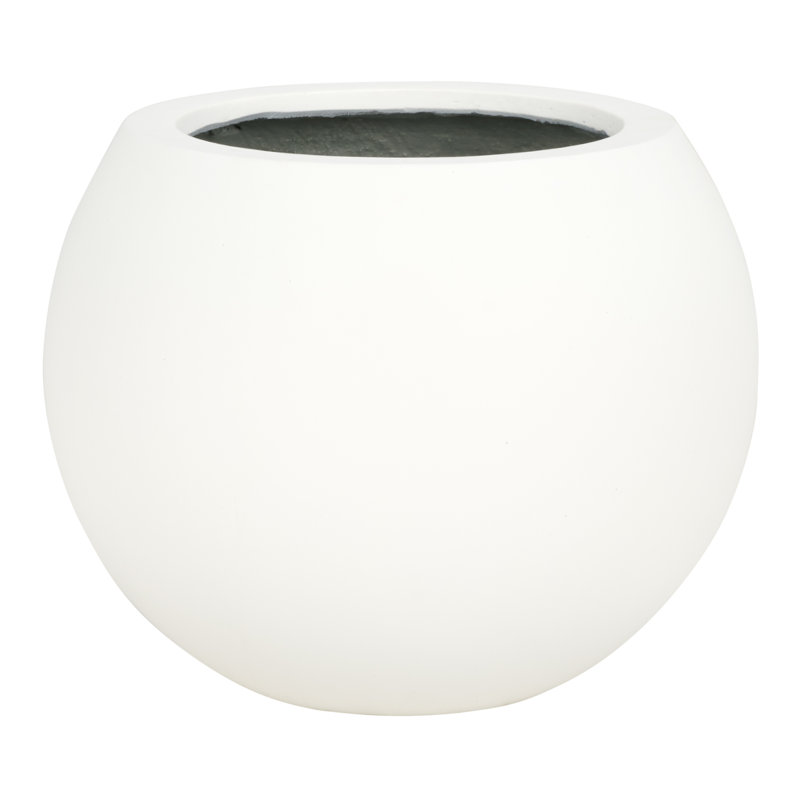 Sedgewickville Handmade Concrete Pot Planter, White