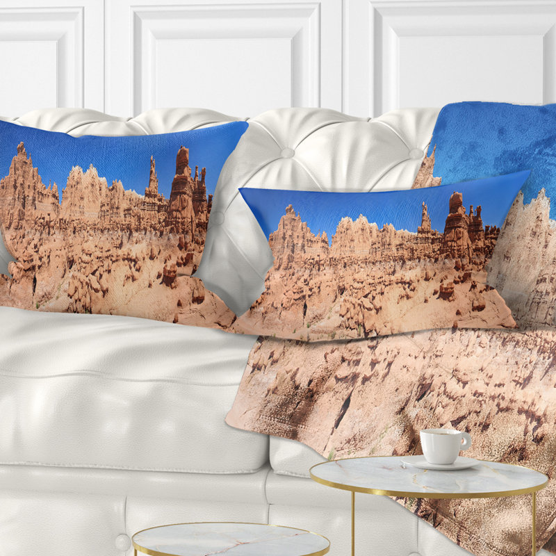 Coussin Hoodoo Rock Pinnacles in Goblin Valley, 12 po x 20 po, Coussin lombaire