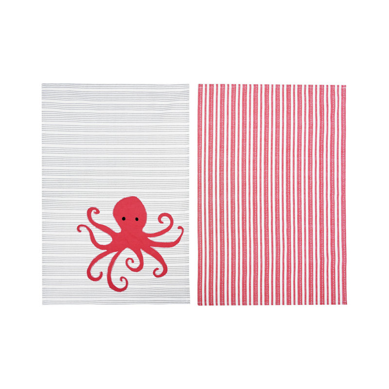Ensemble de 2 serviettes de cuisine Octopus