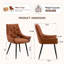 Chaise en cuir PU - Coussin en mousse imperméable, résistant aux égratignures et à haute résilience-2113624413-2113624402