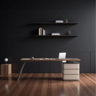 Solid Multi-Layer Wood Construction Desk