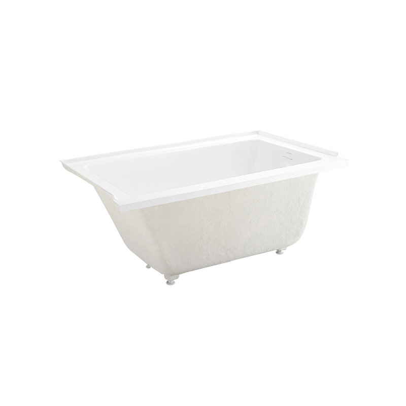 Baignoire de trempage en alcôve droite 54 x 30 Voltaire avec trop-plein intégré avec drain intégré Voltaire Voltaire