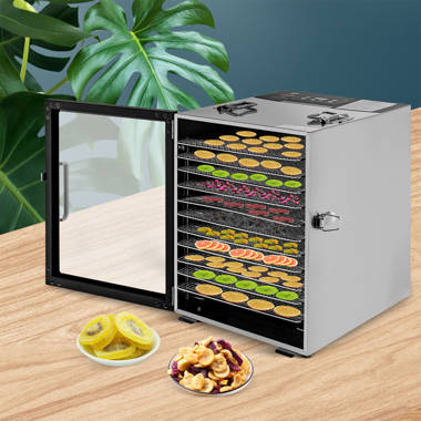 Samson Silent 9 Stainless Steel Tray Dehydrator with Digital Controls