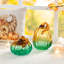 Citrouille en verre turquoise 5,75 po