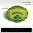 MonBlari 15" Round Resin Bathroom Vessel Sink Fluorescent Green-120971854