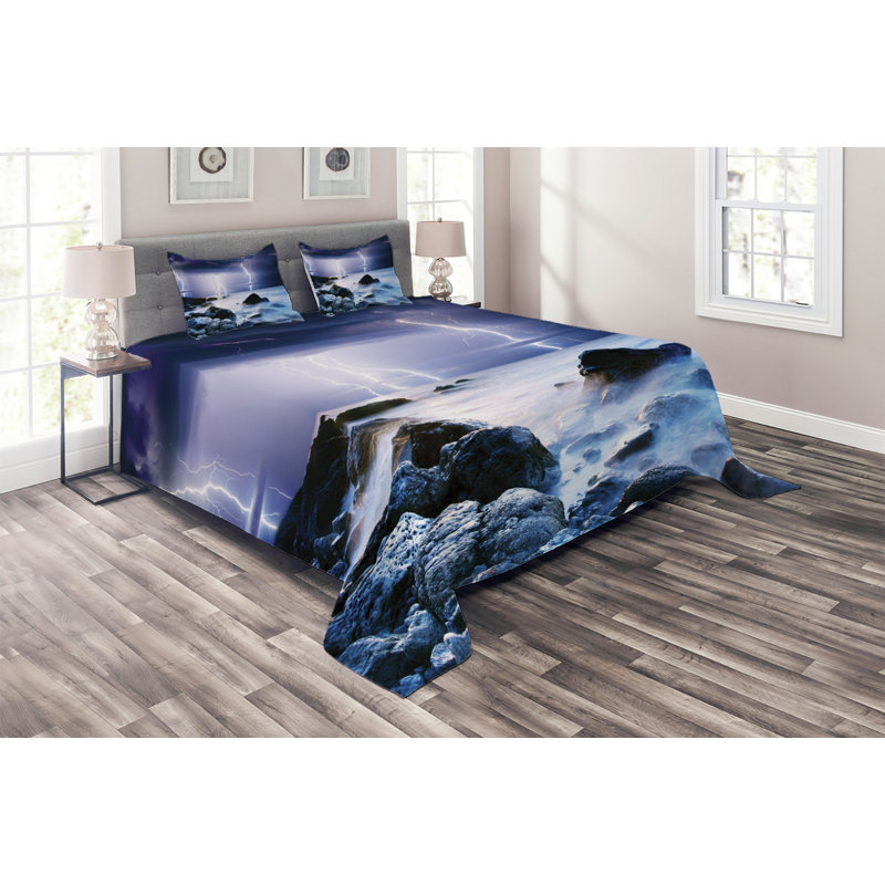 Coastal Polyester Coverlet