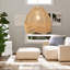 28cm H Rope Pendant Shade in Brown