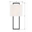 1 - Light Flush Mounted Sconce
