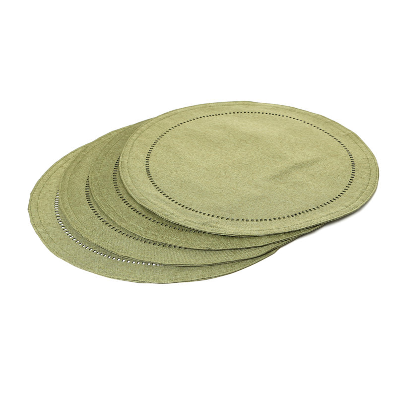Napperon Cutwork, vert