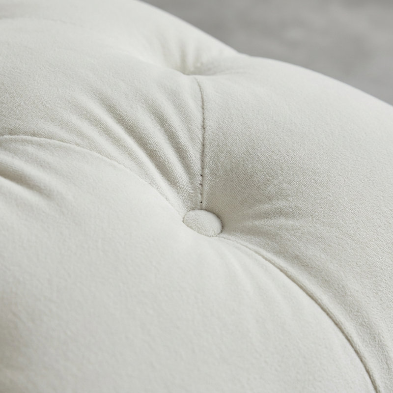 Canapé modulaire surdimensionné de 111,5 po avec 6 coussins, siège profond pour le salon, Cream White