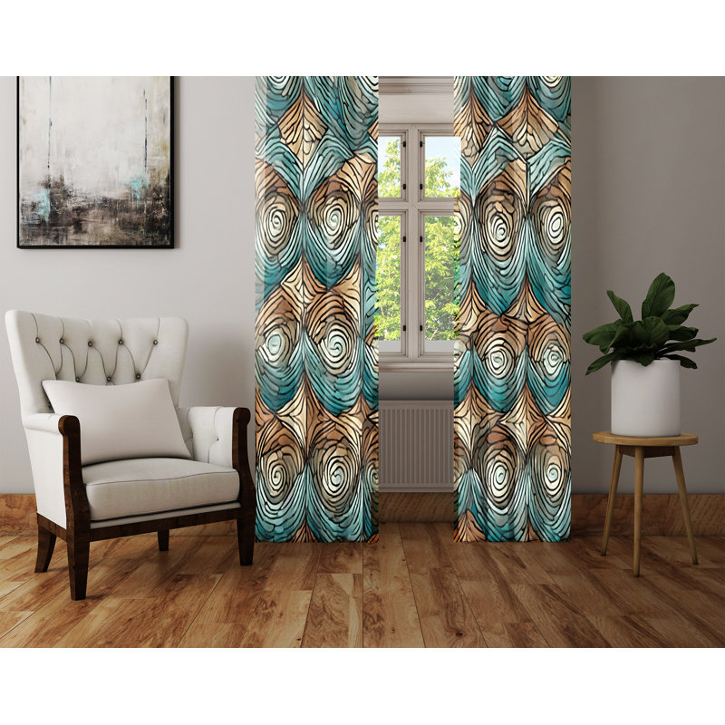 Semi Sheer Curtain Pair, 40" W x 82" L