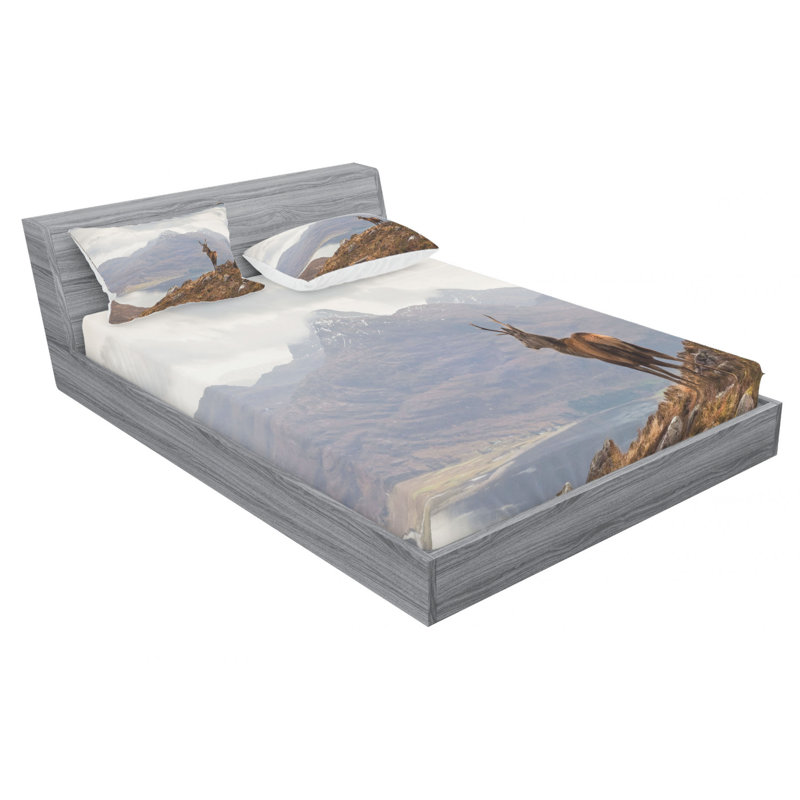 Microfiber Sheet Set, Queen Sheet Set with Fitted Sheet