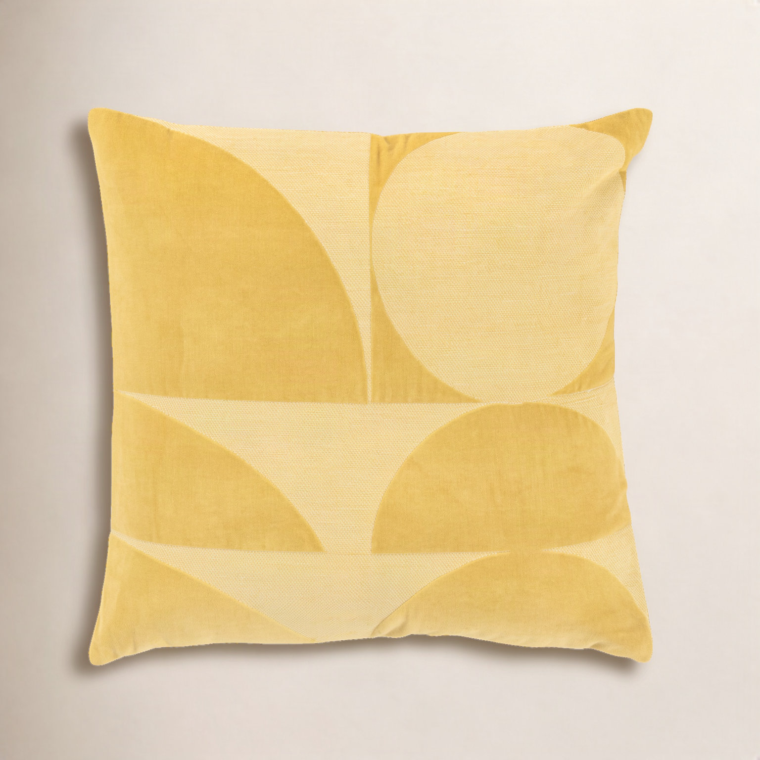 Joshelin 20" x 20" Embroidered Throw Pillow, Yellow