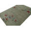 Floral Hand-Knotted Rectangle 10' x 14'1" Wool/Cotton Area Rug in Gray/Red