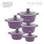 SQ Professional Nessa 5 - Piece Non-Stick Aluminium Cookware Set- Induction Ready-52013083