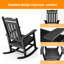 1pc Kailan Plastic Rocking Gliding Adirondack Chair-955343950
