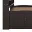 Lit capitaine simple avec lit gigogne et trois tiroirs de rangement-447112049