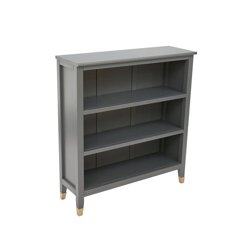 Bibliothèque Adira, (3 tablettes) H 38 po x l 35 po x P 12 po, Gris