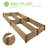 Behn 8X4Ft Fir Wood Large Raised Garden Bed