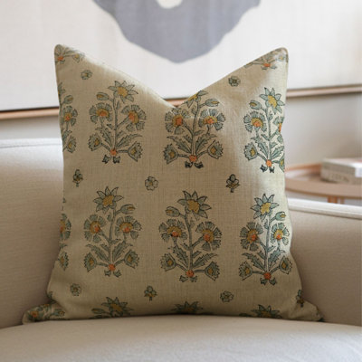 Housse de coussin en lin épais Fab Fabine, décoration d'automne (Sadabara)