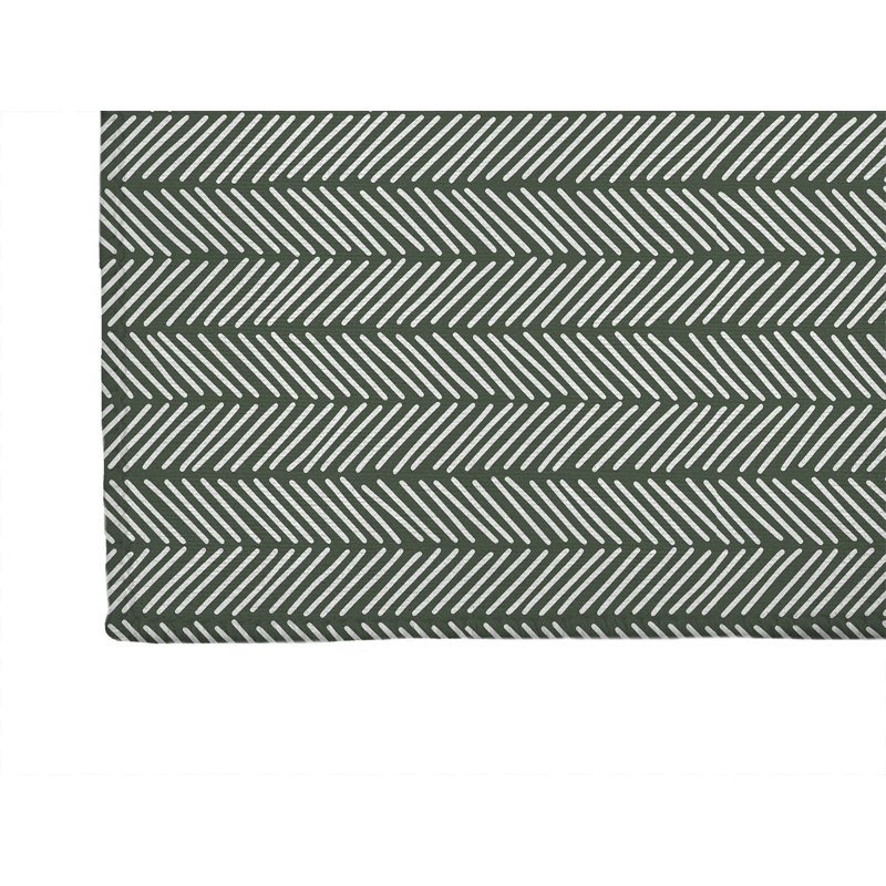 Chevron Stripe Non-Slip Outdoor Rug, Runner 2'6" x 8'
