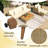 78.6''Wicker Outdoor Patio Sofa Set With Beige Cushions-470756171