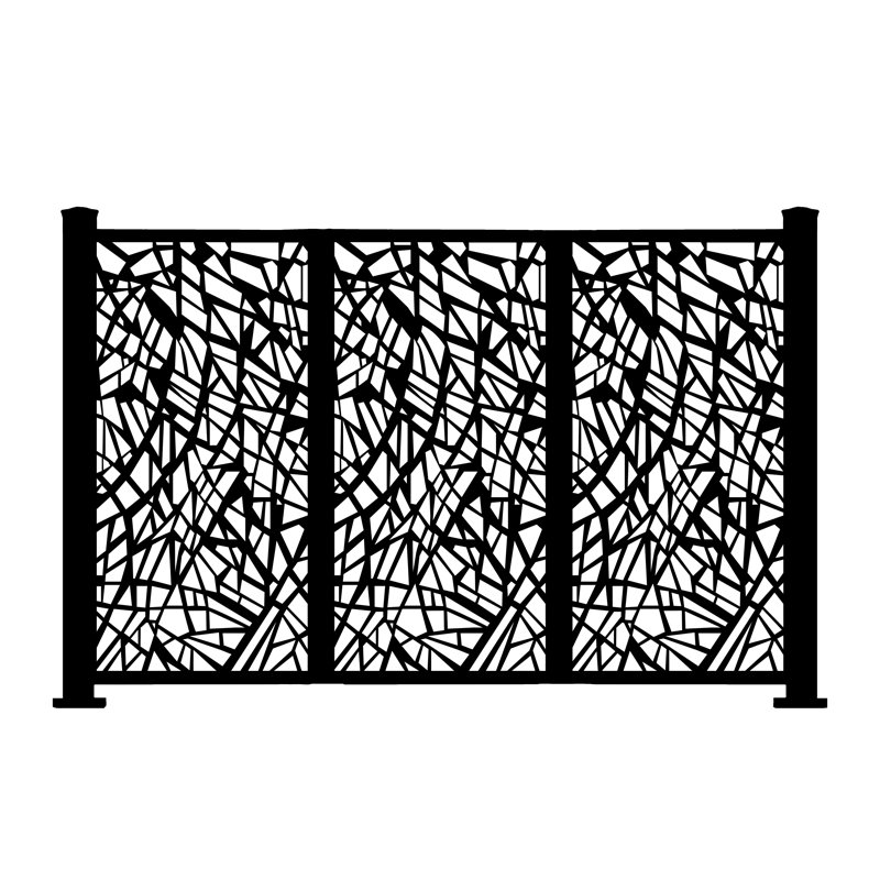 4.17 ft. W x 4.17 ft. H White Vinyl Privacy Fence Panels Kit