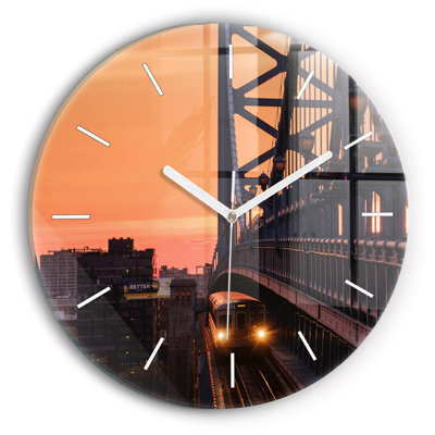 Glass Wall Clock