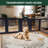 FXW AuraSpace Acrylic Indoor Dog Playpen for Puppies and Small Dogs, 24 Inch, 12 Panels, Black-122720574-122720584